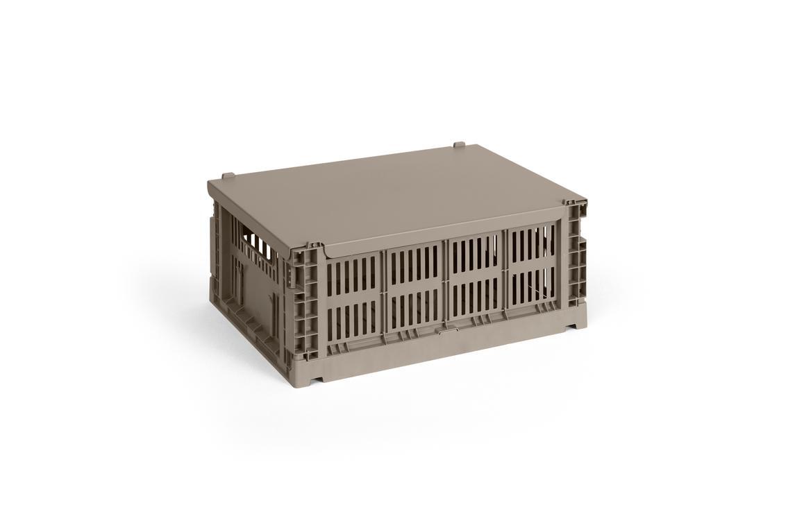 Colour Crate Metal låg - Warm grey